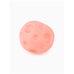 Игрушка пищащая «Мячик планета» для собак, 6.5 см, розовая