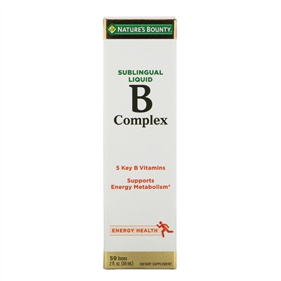 Nature's Bounty, B-Complex, жидкость под язык, 59 мл (2 жидкие унции)