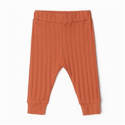 Штанишки детские, рост 68 см, кирпичные