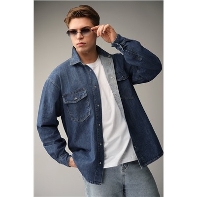 Мужская джинсовая рубашка Happyfox