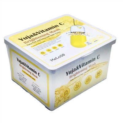 Dr.MeLoSo Набор тканевых масок с экстрактом юдзу и витамином C / Yuja & Vitamin C Brightening Mask, 30 шт.