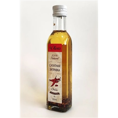 Салатная заправка с перцем чили Olivia, стекло 250мл ЭКОПРОДУКТЫ, 1185014