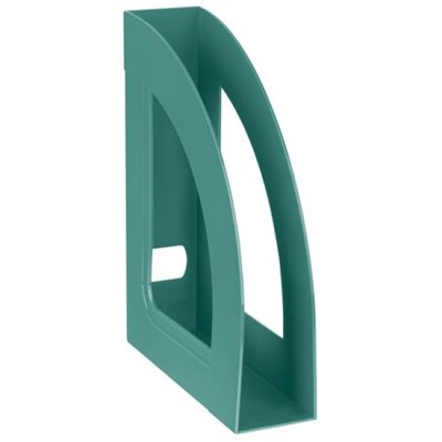 Лоток для бумаг вертикальный  70 мм Респект темно-зеленый ЛТВ-31697 Стамм