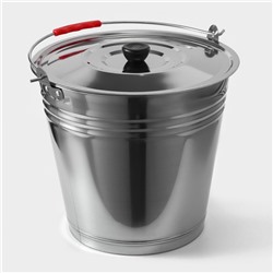 УЦЕНКА Ведро из нержавеющей стали, 12 л, d=32 см, AISI 201