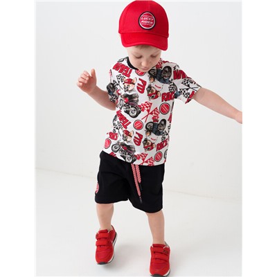 Комплект трикотажный для мальчиков: фуфайка (футболка), шорты