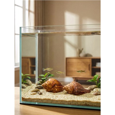 Ракушка декоративная, длина 5-6 см, ширина 4 см