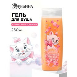 Гель для душа детский, аромат карамельные конфетки, 250 мл, Коты аристократы