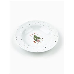Тарелка новогодняя суповая «Новогодние истории», d=21 см