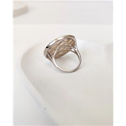 Кольцо с натуральным перламутром