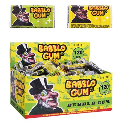 Резинка жевательная недражированная "Bablo Gum" 120шт