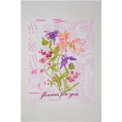 Натали Полотенце Набор полотенец Цветы и письма