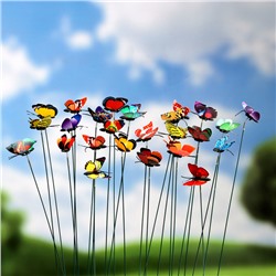Штекер «Бабочка Шарлин», 3×4 см/30 см, набор 25 шт., МИКС