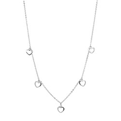 Колье из серебра без вставки, Ю-55132р