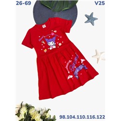 Платье V25 красный