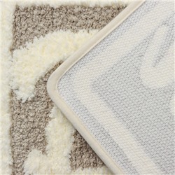 Коврик для ванной и туалета SAVANNA Bath, 40×60 см, бежевый