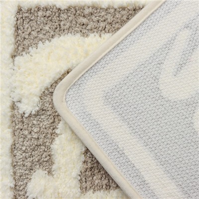 Коврик для ванной и туалета SAVANNA Bath, 40×60 см, бежевый