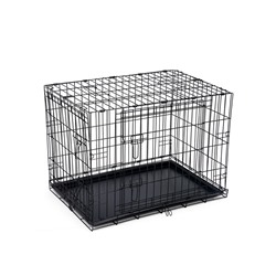 Клетка для собак №4 с пластиковым поддоном, складная, 94×64×72 см
