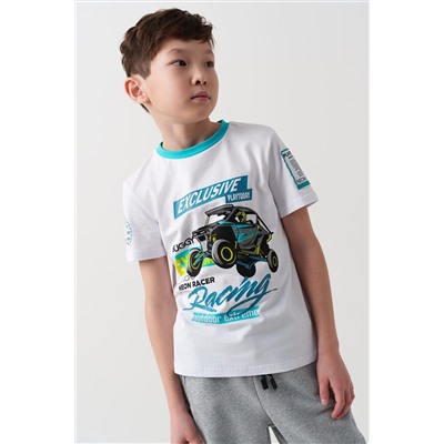 Фуфайка трикотажная для мальчиков (футболка) PLAYTODAY, 1239845