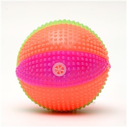 Мячик светящийся для собак «Цирковой», TPR, 6.5 см, микс цветов