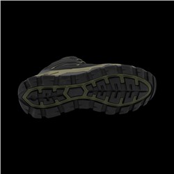 Ботинки на меху А689-8 черно зеленые п/п