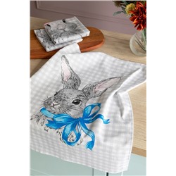 Комплект вафельных полотенец 45х60 (3 шт.) "Унисон" рис 33083-1 Rabbit