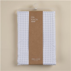 Штора для ванной «Ла Каса», с люверсами, 180×180 см, полиэстер, белая