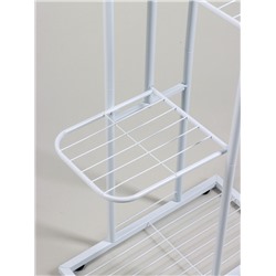 Подставка для цветов Greengo, 4 полки, 43×22×82 см, напольная, металл, белая