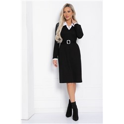 Платье Деловой стиль (черное) П12342-12