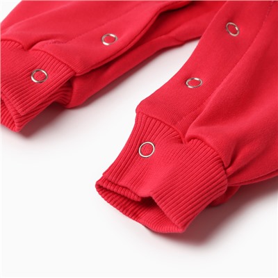 Комбинезон детский MINAKU, рост 56-62 см, малиновый