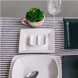 Тарелка квадратная Wilmax Stella, 18.5×18.5 см, фарфор, белая