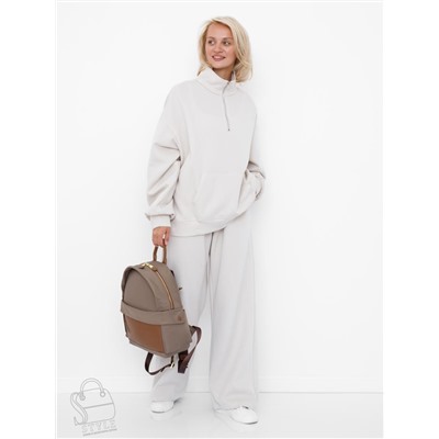 Рюкзак женский 16160PE l.gray Polina&Eiterou  в Новосибирске