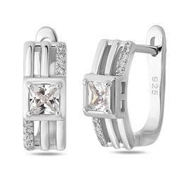 Серьги, куб.циркон., BY-4729