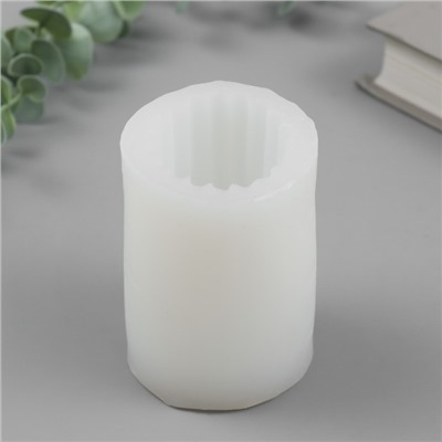 Молд силиконовый «Столбик, Полоски вертикальные» 4.8×4.8×7.5 см