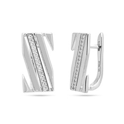 Серьги из серебра куб.циркон., МЦВ94