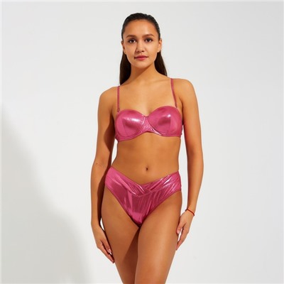 Купальник женский раздельный MINAKU перламутровый цвет розовый, размер 42