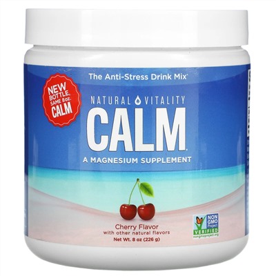 Natural Vitality, CALM, The Anti-Stress Drink Mix, Cherry ,  8 oz (226 g)