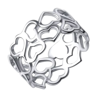 Кольцо из серебра без вставки, Л-29786