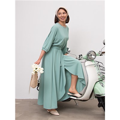 Платье Танго вдвоем (оливка) П15200-1М