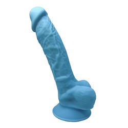 Голубой фаллоимитатор SILEXD Model 1 7’’ - 17,6 см.