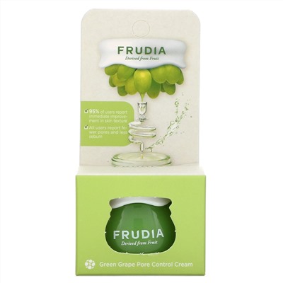 Frudia, Крем для сужения пор с зеленым виноградом, 10 г (0,35 унции)
