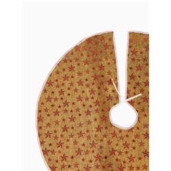 Коврик под ёлку «Сияние звёзд» d=86 см, золотистый