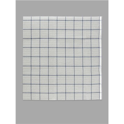 Канва страмин для вышивания, в клетку, №5, 48×48 см, белая, синяя