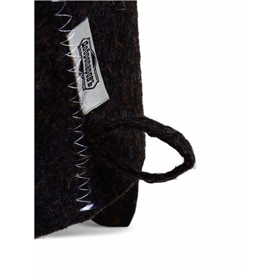 Шапка для бани и сауны «Шлем пилота», полиэфир 70%, шерсть 30%, тёмная, «Добропаровъ»