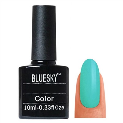 Bluesky Гель-лак для ногтей / Classic 187 SU, бирюзовый, 10 мл 1131
