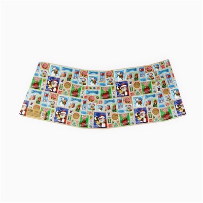 Коробка подарочная новогодняя складная с ручками «С новым годом» 23×8×32 см