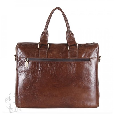 Портфель мужской кожаный 0065Z brown Zinimsk