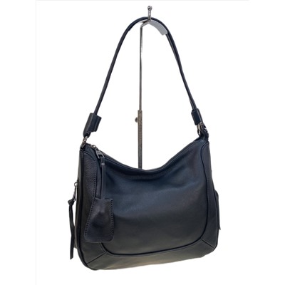 Женская сумка из натуральной кожи, цвет черный