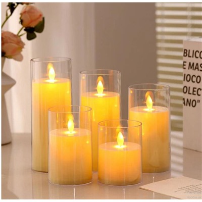 Свечи новогодние Набор светодиодных свечей на батарейках в подарочной упаковке 5шт