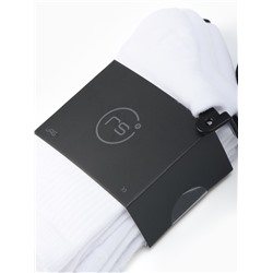 Носки спортивные хлопковые Resport, 3 пары, размер 35-38, белые