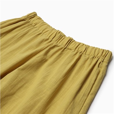 Пижама женская (рубашка, брюки) KAFTAN Basic, размер 40-42, охра